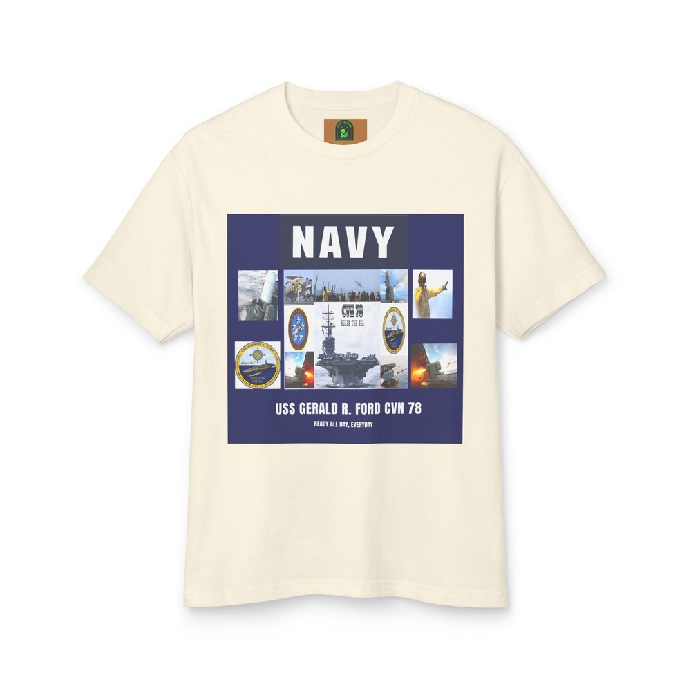 Navy CGN 78 Heavyweight Cotton Tee – Unisex