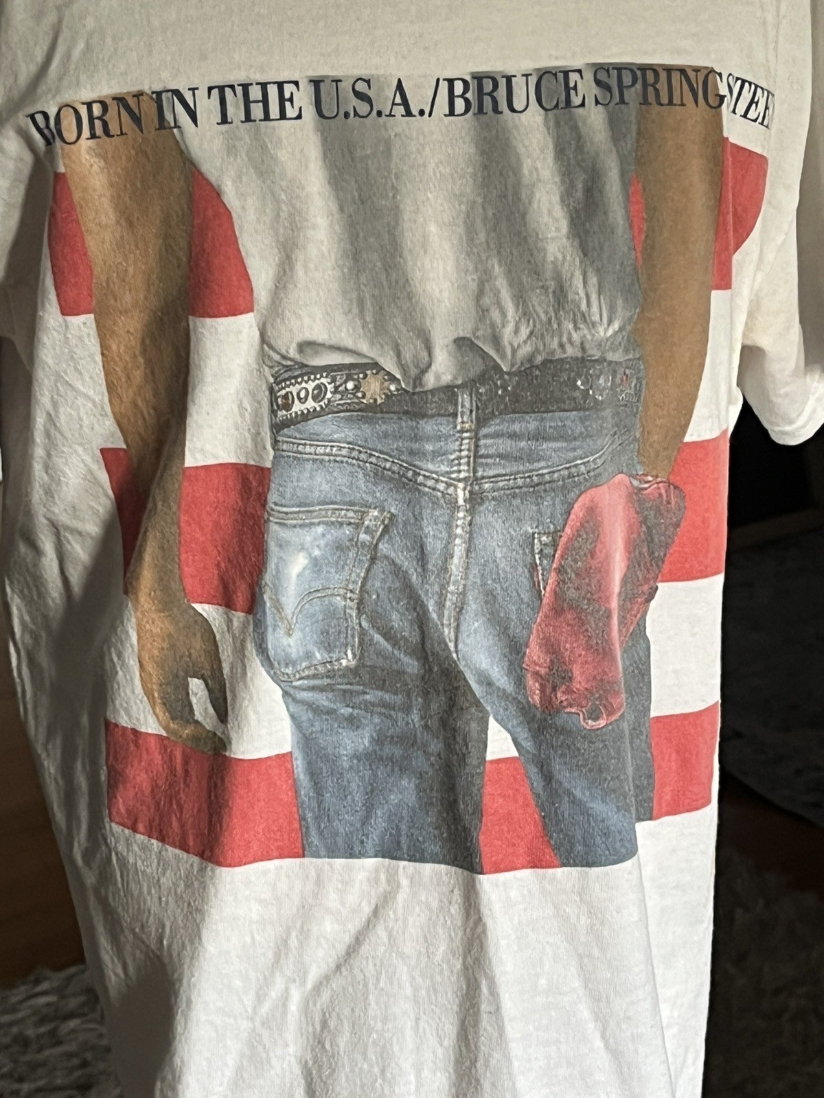 Bruce Springsteen Born In the USA Rock T-shirt Shirt sz M/L see measurements gallery
