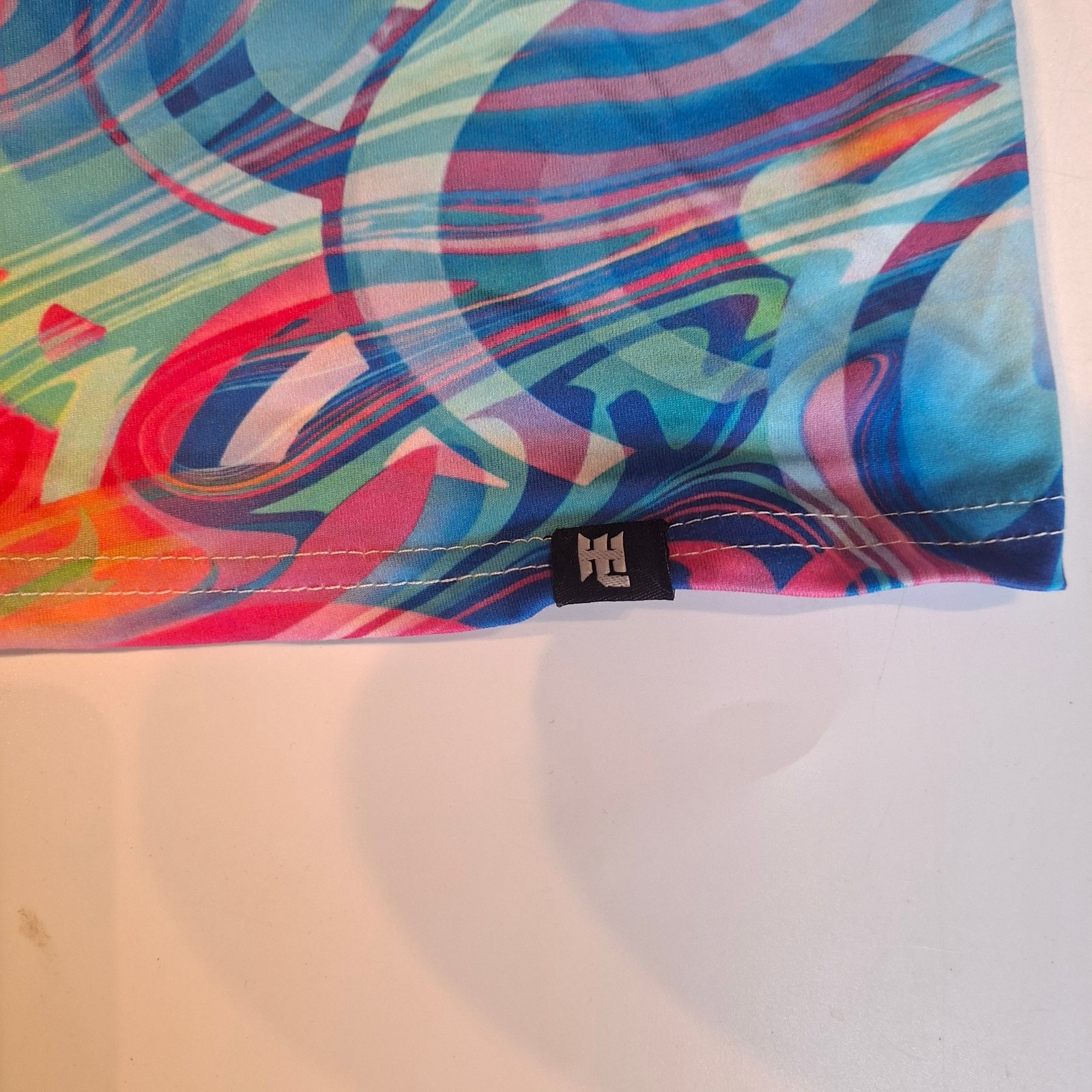 Hoodie Lab T-Shirt Men's 2XL Multicoloured Abstract Pattern 100% Polyester BNWT gallery