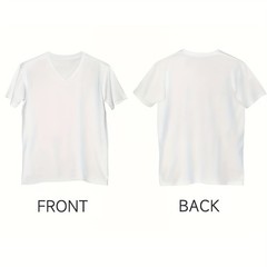 50 Pack V-Neck Sublimation Blanks T-Shirts Mixed Sizes White Grey Polyester