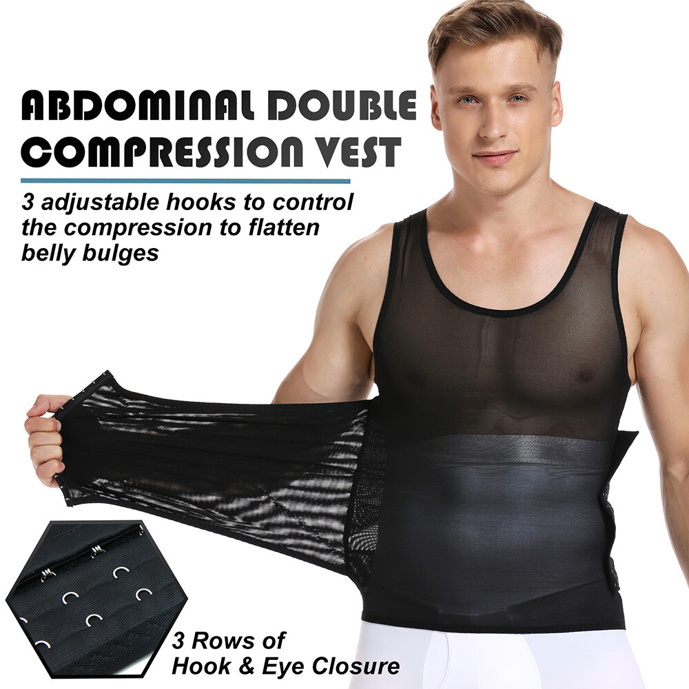 Fajas Para Hombres Faja Reductora De Hombre Men Body Shaper Tummy Control Tee gallery