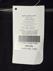 NWT Fabletics Marcie Bomber Jacket Semi Sheer Mesh Sz2x Zip Up