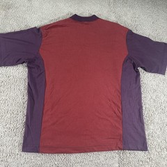 Vintage Marithe Francois Girbaud Shirt Mens Large Red Colorblock Made USA 90s
