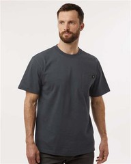 Dickies Men’s Traditional Heavyweight T-Shirt with Pocket Relaxed Fit 2 Pack