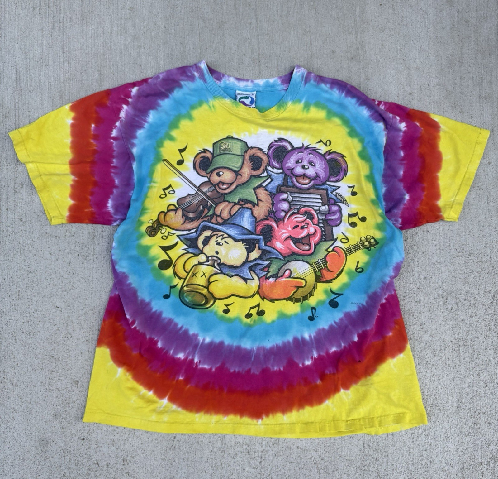 Liquid Blue Grateful Dead Big River Jamboree Tie-Dye T Shirt Size L gallery