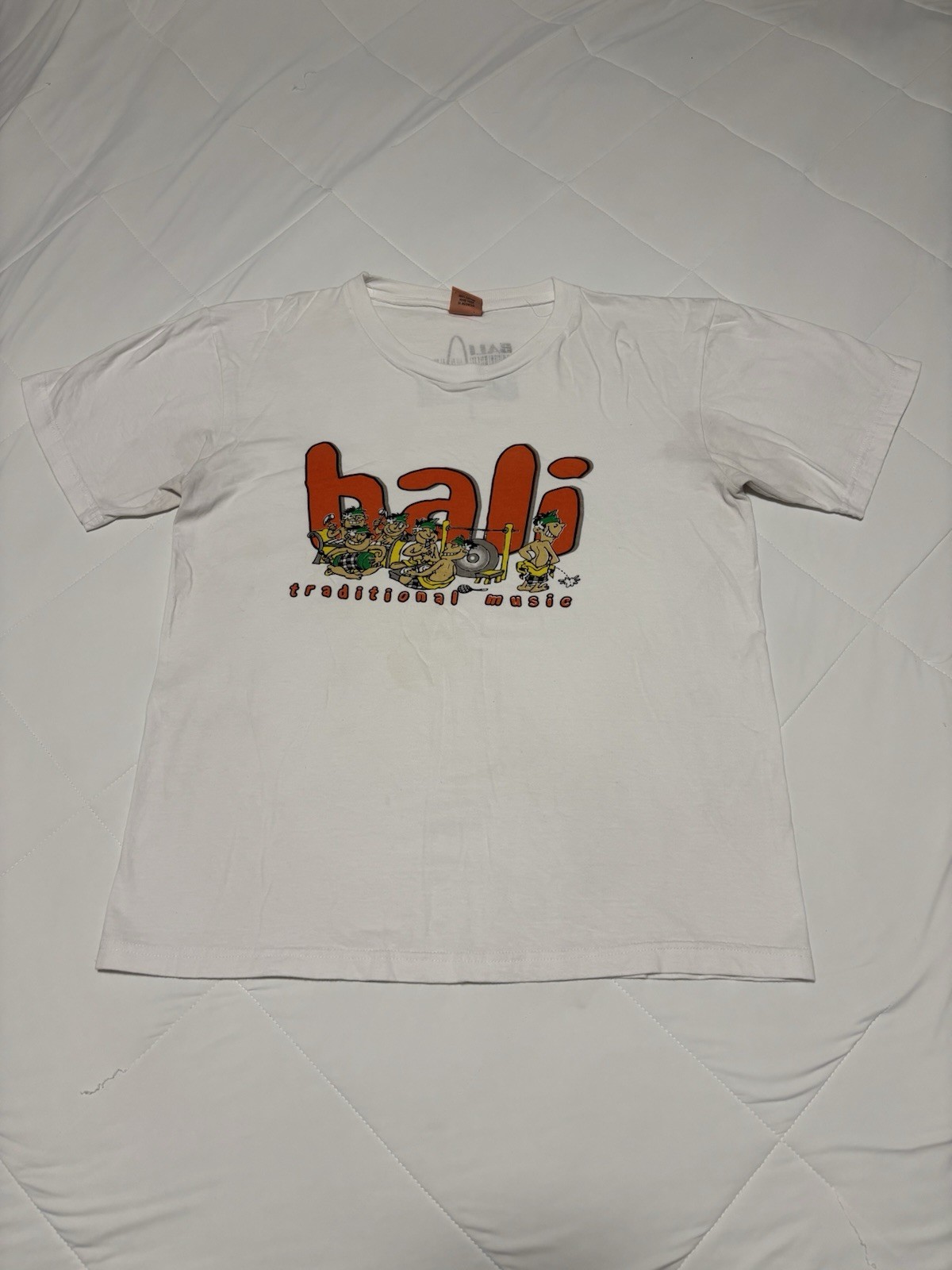 Vintage Bali Traditional Music Souvenir T-Shirt Size L Indonesia Travel Vacation gallery