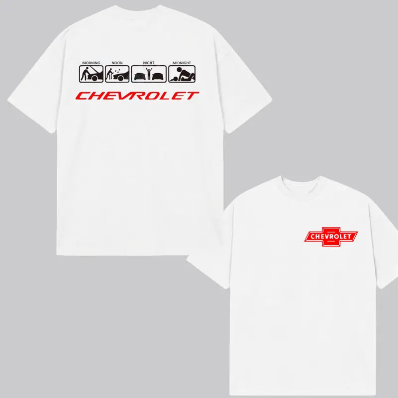 Chevrolet Daily Routine T-Shirt Car Lover Lifestyle Graphic 2-Sided Men's Women gallery