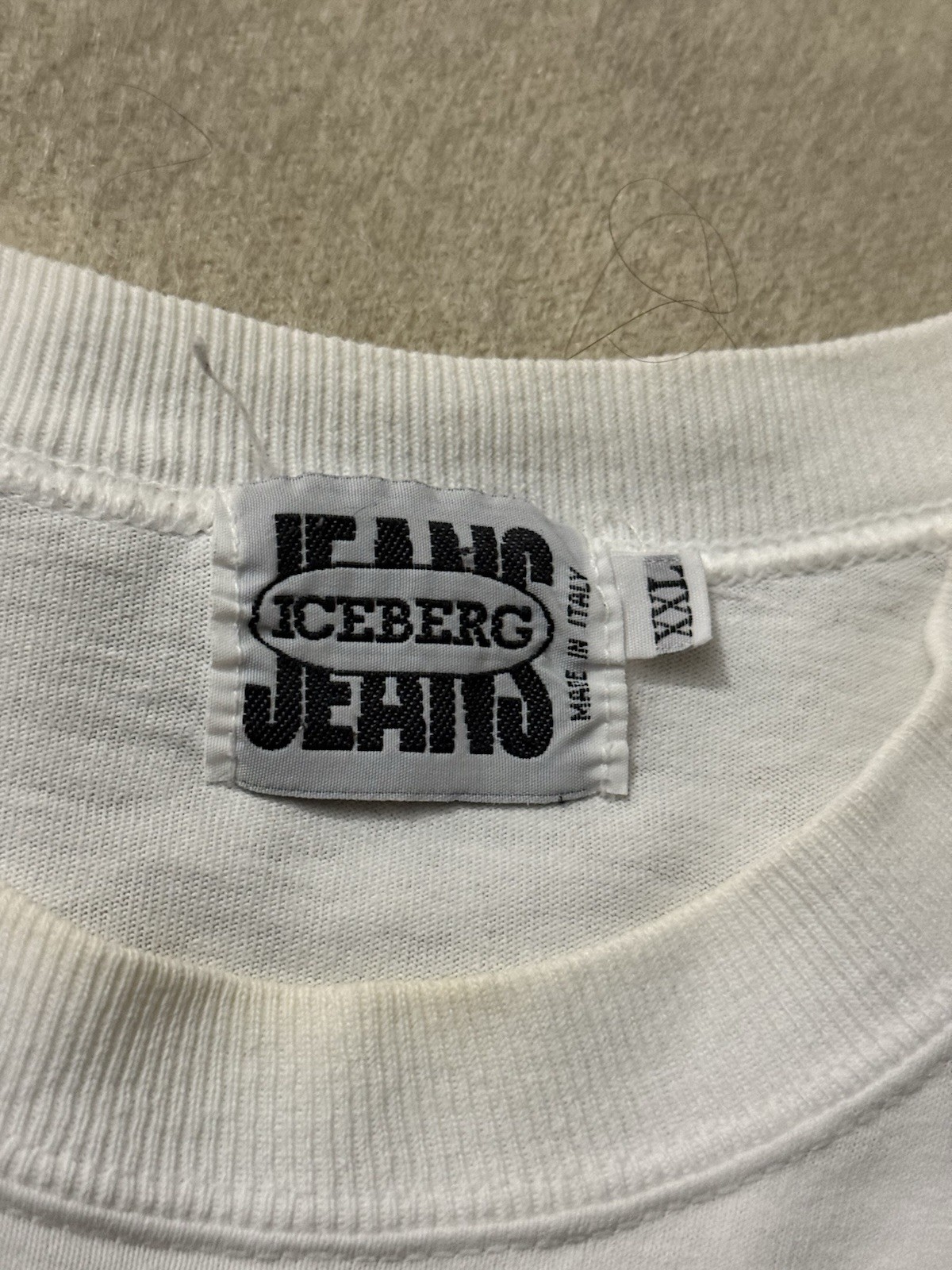 Vintage 90s Y2K Iceberg Jeans History Made In Italy Graphic Shirt Size 2X XXL gallery