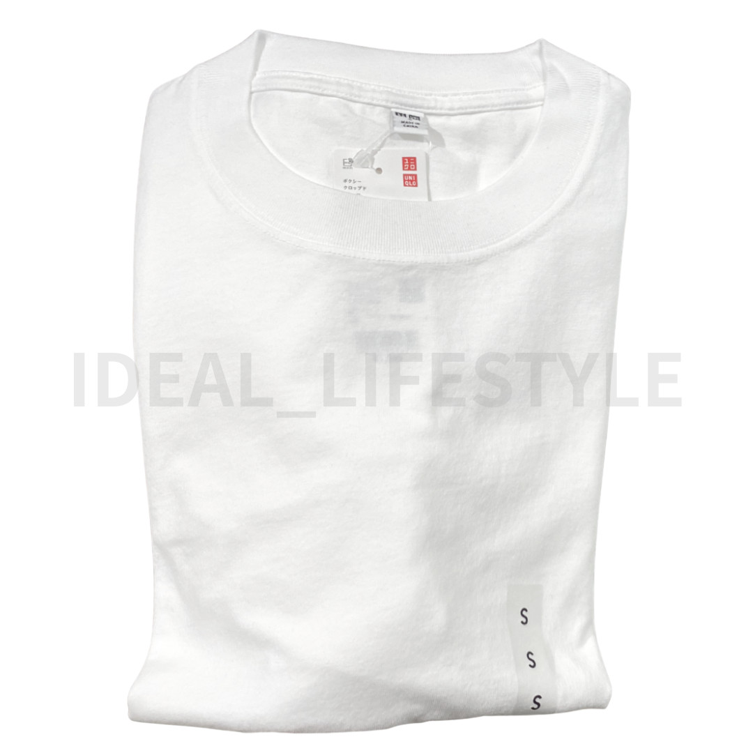 UNIQLO Boxy Cropped T-Shirt S M L XL XXL 3XL 4XL Short Length Men 487962 NWT gallery