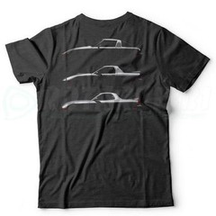 7HEAVEN RX-7 FB FC FD GENERATIONS GRAY TSHIRT Wankel 12A 13B TURBO 20B ROTARY