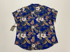 Lazer Garment Company Multicolor BUTTON UP GRAPHIC T Shirt Size S
