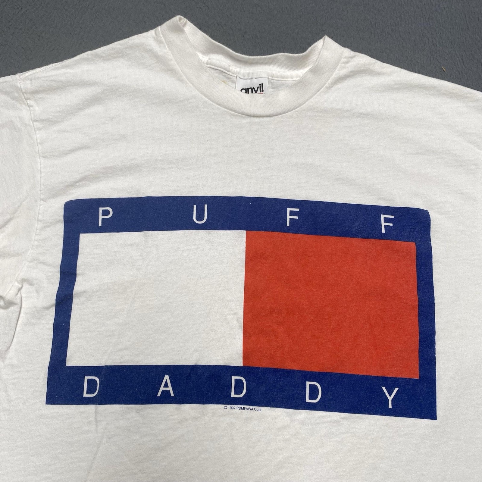 Vintage Puff Daddy Shirt Mens Large White 1997 Anvil Graphic Hip Hop Rap 90s gallery
