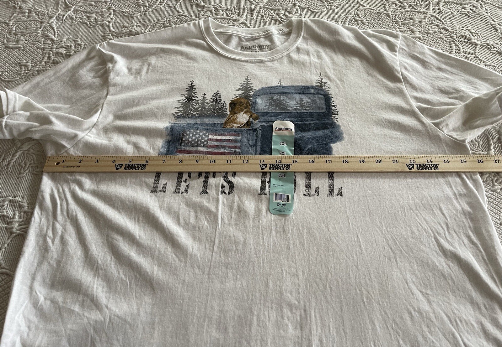 Let's Roll T-Shirt Pick-Up Chocolate Lab Duck Hunting Academy Sports Men 2XL NEW gallery