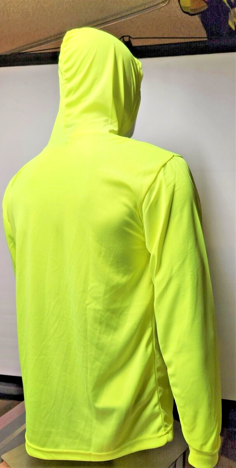 Hi Vis Long Sleeve Safety Shirt With Hoodie, Quick Dry Polyester Birdeye mesh gallery