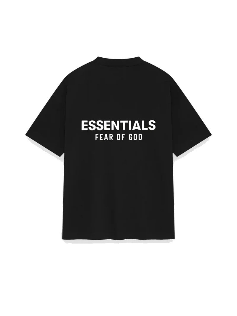 Fear of God Essentials Classic Tee 'Jet Black' XS Size Oversized T-Shirt SS25 gallery