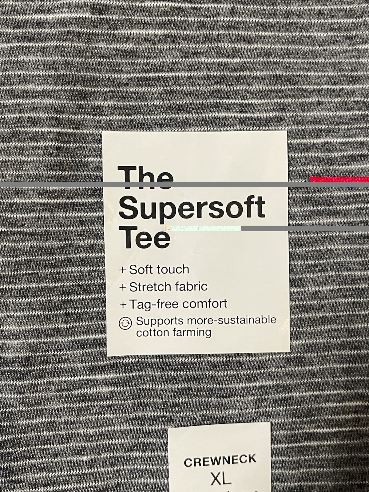 Sonoma The Supersoft Tee Gray Blue Striped T Shirt Set Of 2 Men’s XL - NWT New gallery