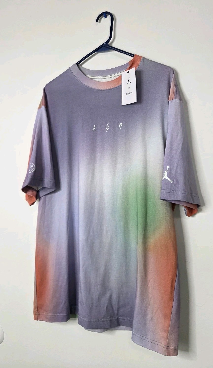 Jordan x J Balvin T Shirt – Size L – Pink Glaze (FJ6141-630) Medellin Sunset NEW