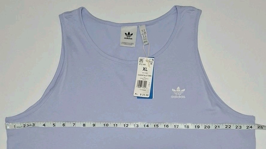 Adidas Originals Trefoil Mens' XL IP2745 Essentials Tank Top, Violet Tone gallery
