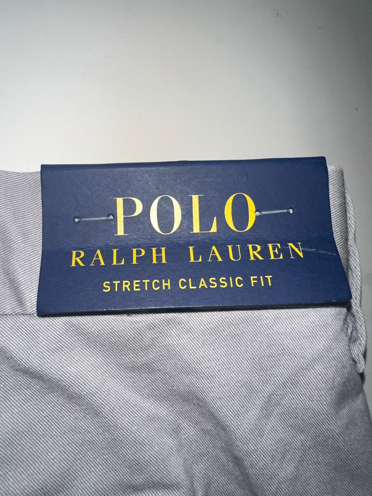 NWT Polo Ralph Lauren 50×27 Soft Gray Flat Front Polo Chino Cotton Twill $84.99