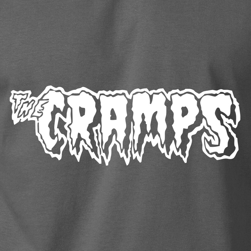 THE CRAMPS Logo T-Shirt Vintage Retro Lux Interior Psycobilly Punk Rock Band Tee