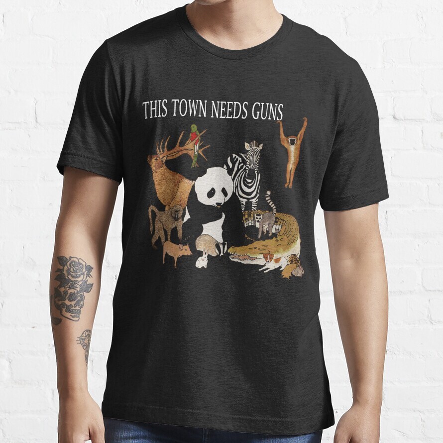 NWT This Town Needs Guns Animal Kingdom Animals Cool Unisex T-Shirt gallery