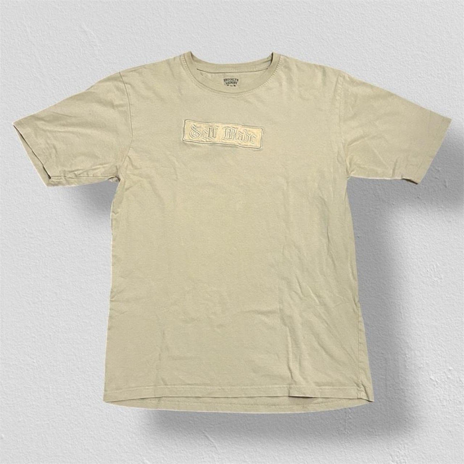 Brooklyn Laundry Men’s “Self Made” Tan Streetwear Graphic T-Shirt