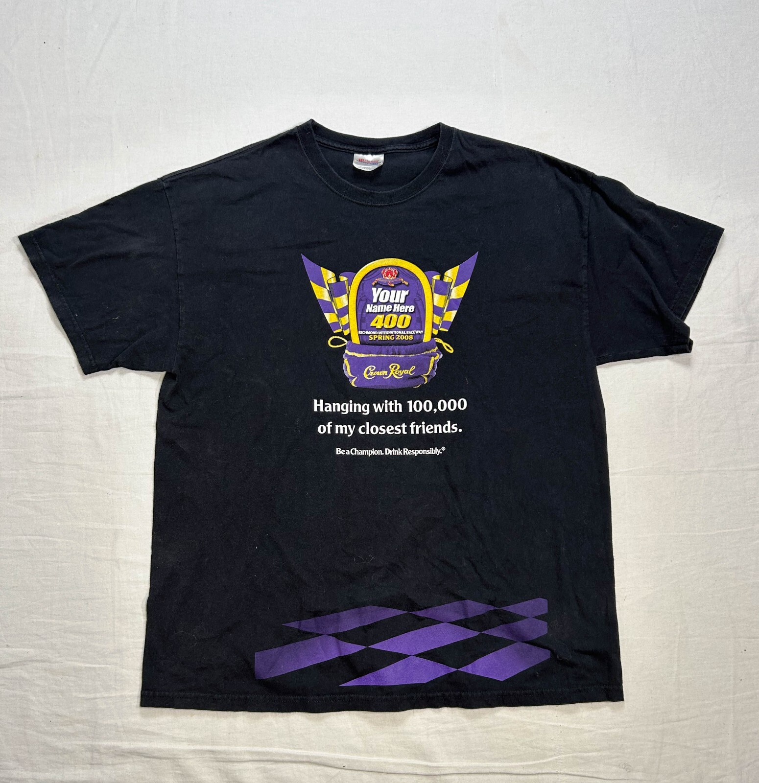 VTG NASCAR Crown Royal Richmond Raceway Clint Bowyer Sprint Cup T Shirt Sz XL gallery