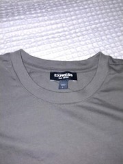 EXPRESS Mens 2 pack Solid Green & Black Pima Cotton T Shirts Size Large EUC