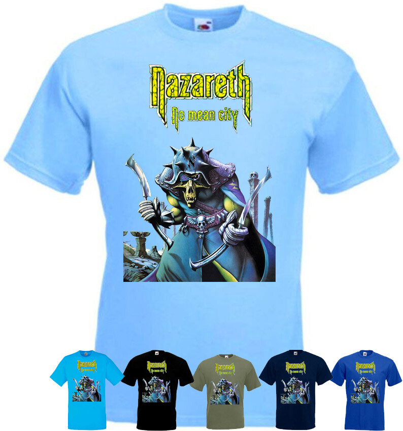 Nazareth No Mean City t-shirt hard rock band blue black olive all sizes S-5XL