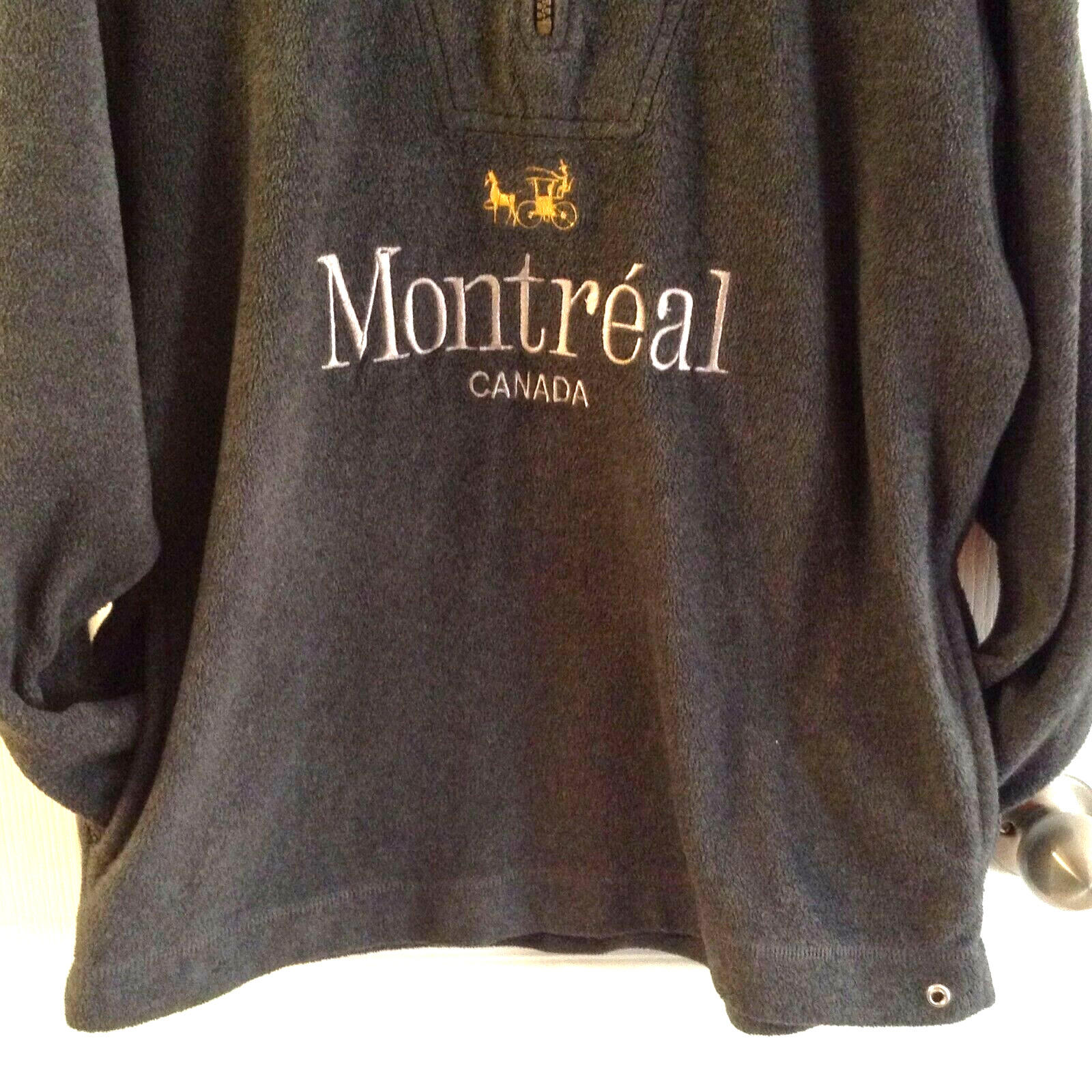men pullover Montreal Canada 1/4 zip shirt jacket coat  WORN TWICE! M gallery