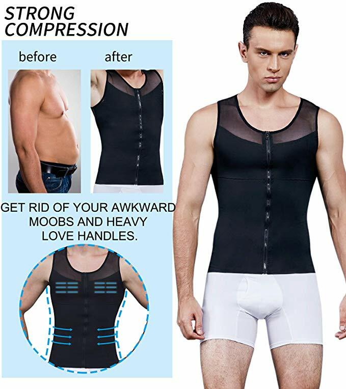 Men Gynecomastia Pre-Surgical Post-Surgical Chest Binder Vest Slimming Shapewear gallery