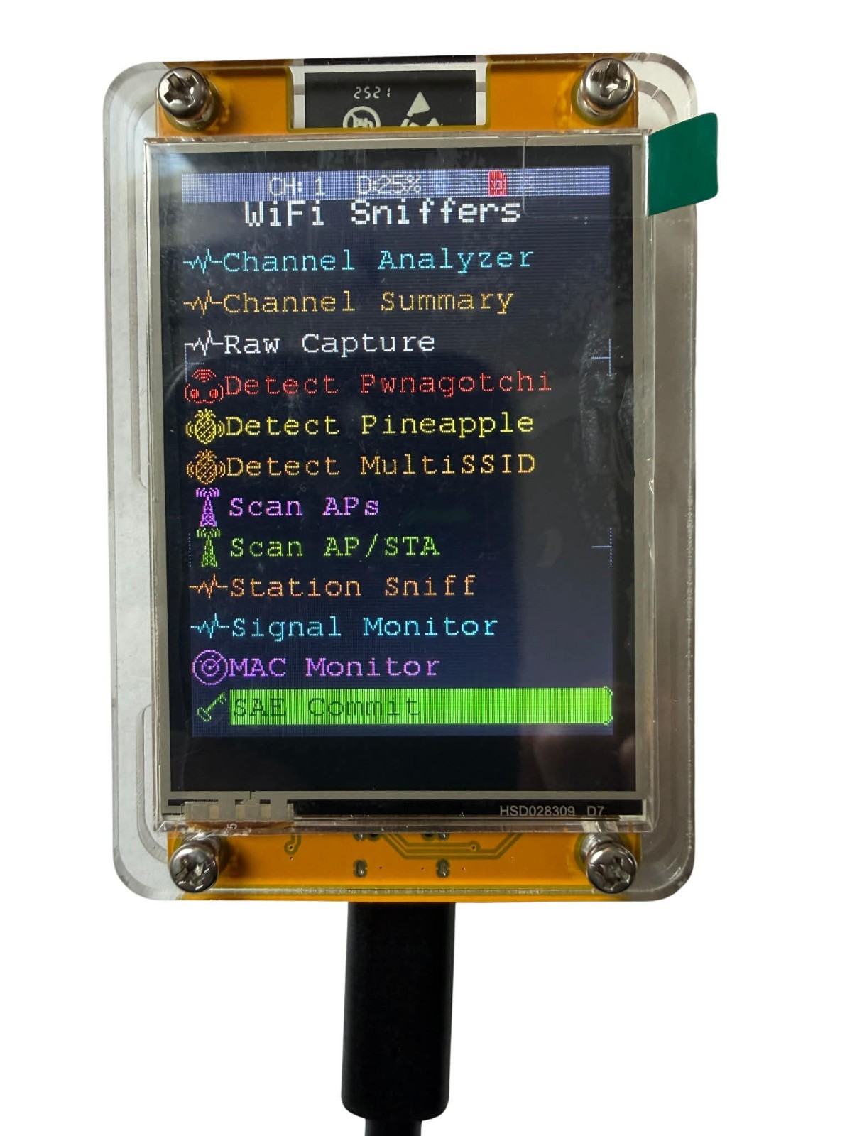 ESP32 CYD Display Dev Board – WiFi/Bluetooth Scanner & Network Testing Tool