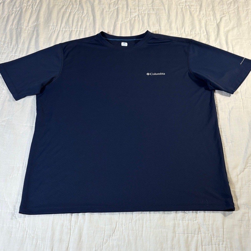 Columbia Navy Omni-Freeze Zero Performance Shirt Men’s Large Cooling Tee