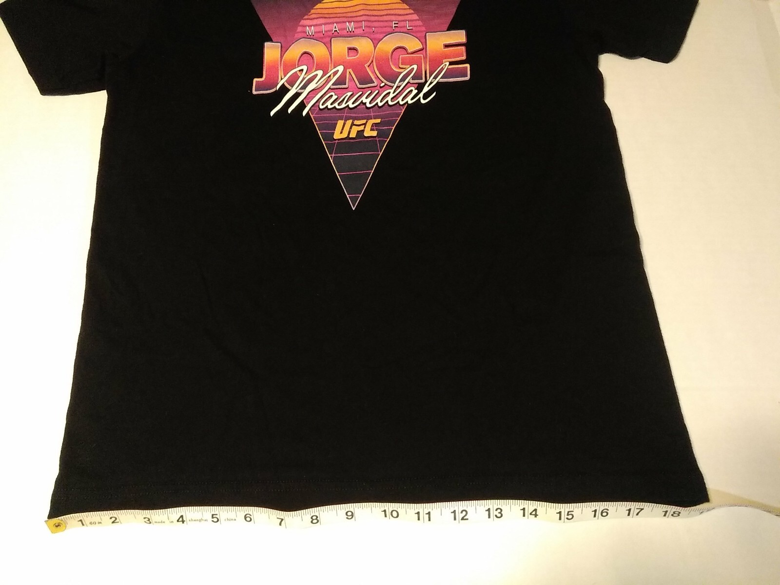 UFC Jorge Masvidal T-Shirt Black Size MED Miami, FL Men's MMA Tropical GTA Style gallery