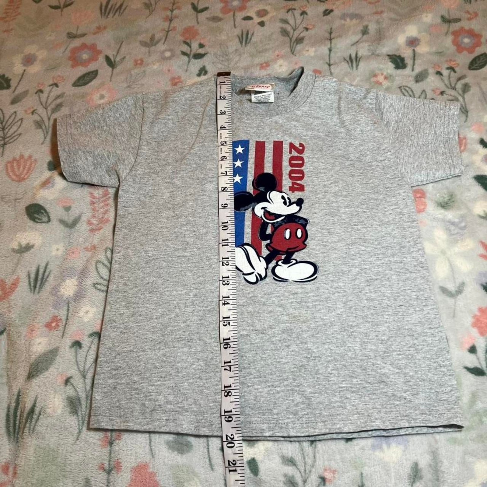 Vintage 2004 Disney Mickey Mouse T-Shirt XS Patriotic Americana 4th of July Y2K gallery