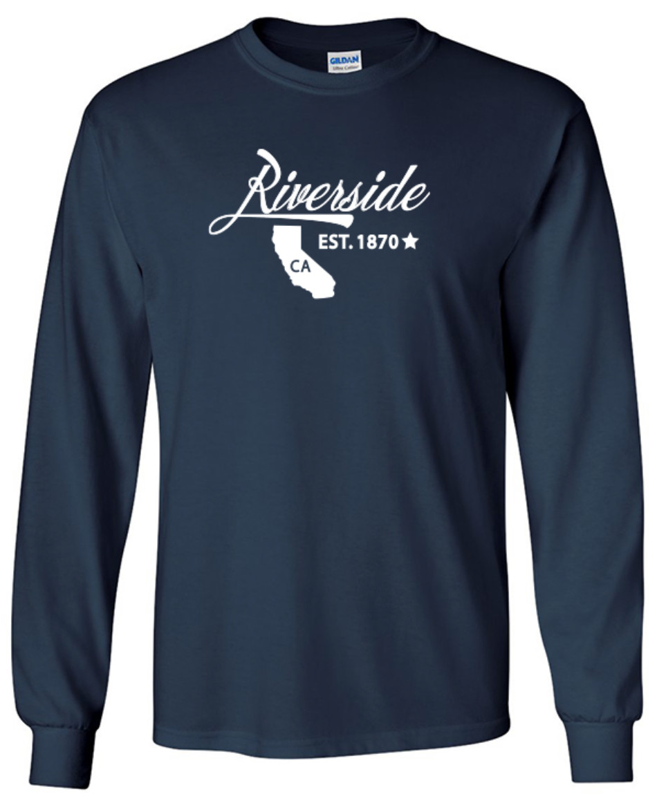 Riverside California State T-Shirt Long Sleeve Graphic Tee Unisex Apparel Design gallery