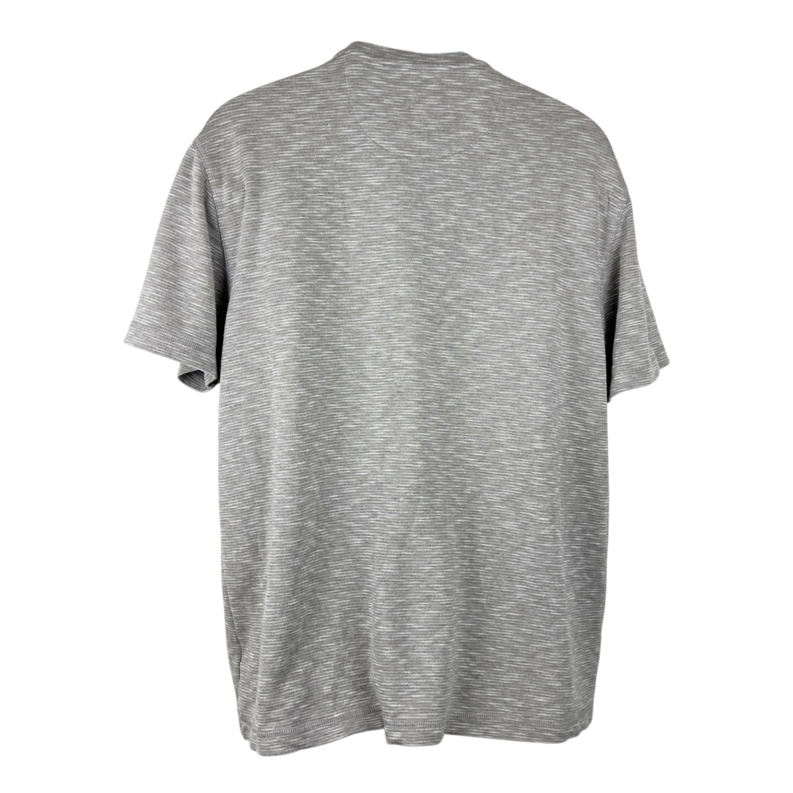 Tasso Elba Island Grey Striped UPF Sun Protect Men Extra Large Rayon Casual Tee gallery