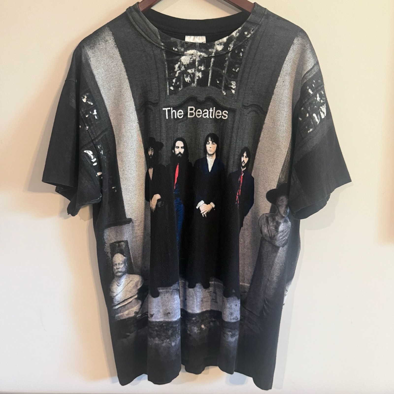 Vintage 90s The Beatles Hey Jude All Over Print AOP Shirt gallery