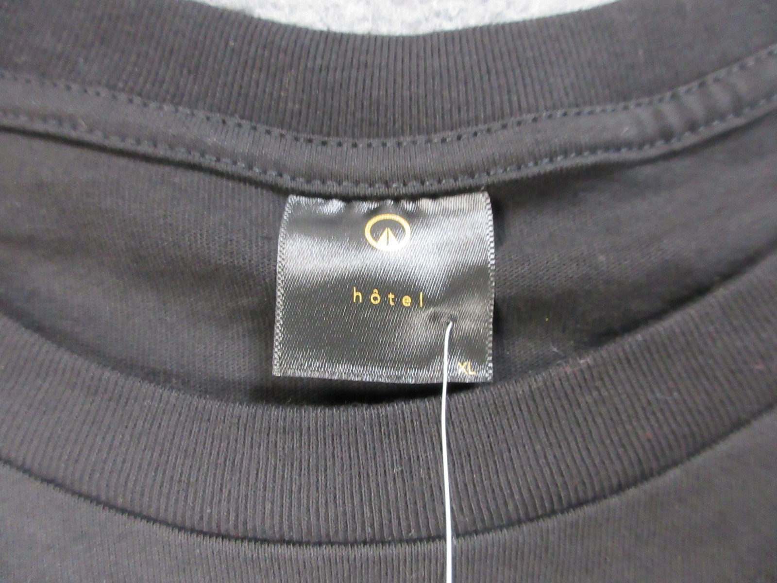 UNKNWN Hotel Shirt Mens XL Black Minimalist Embroidered Tee Modern Streetwear gallery
