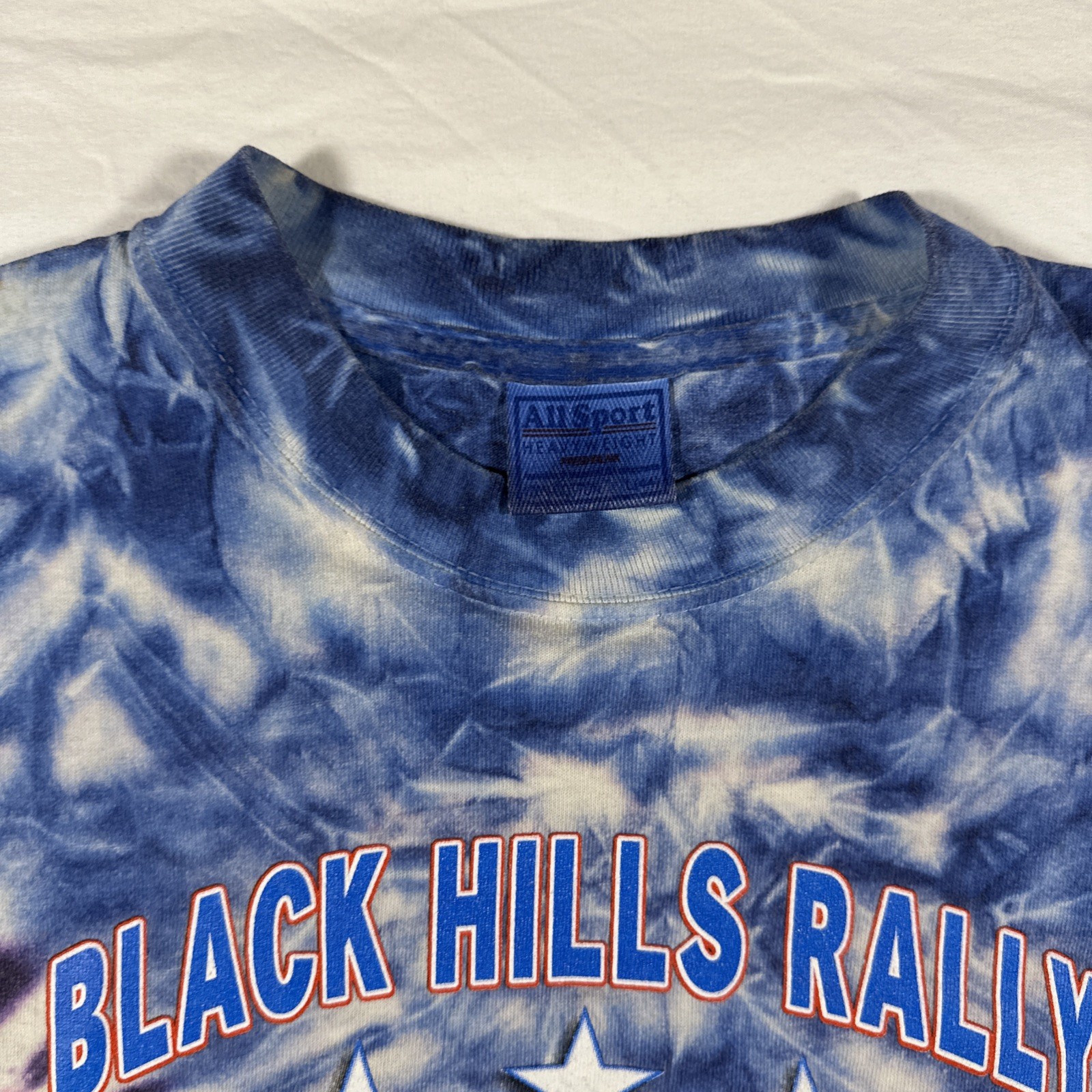 Vintage Sturgis 2002 Black Hills Rally Motorcycle Eagle Harley TieDye Large T2K gallery