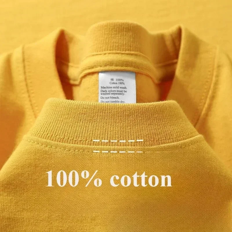 Men's Heavy Duty 300g American Pure Cotton T-Shirt Oversized Casual Short Sleeve gallery