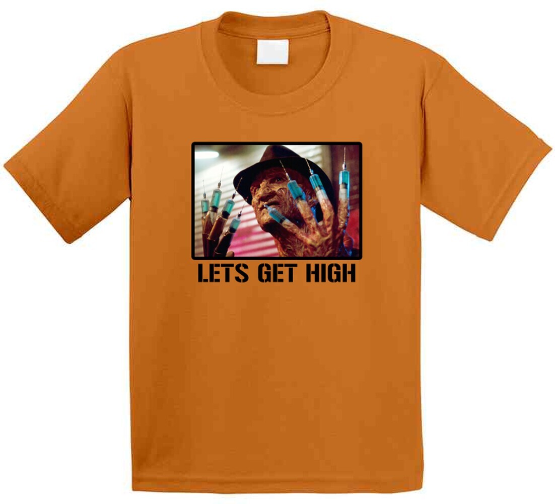 Freddy Krueger Lets Get High Nightmare On Elm Street Horror Movie Fan T Shirt gallery