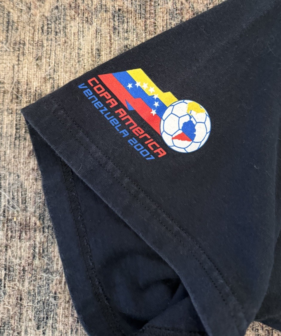 Vintage 2007 Copa America Venezuela Soccer T Shirt Graphic SZ L Nike Futbol gallery