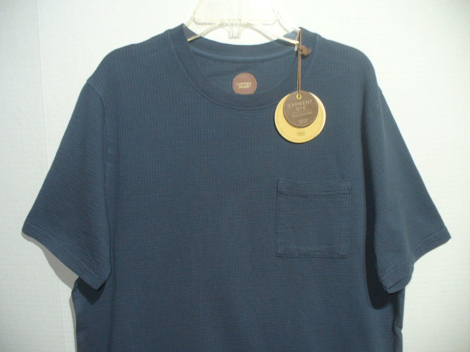 Common People Mens T-shirt Seesucker Blue NWT Size Small gallery