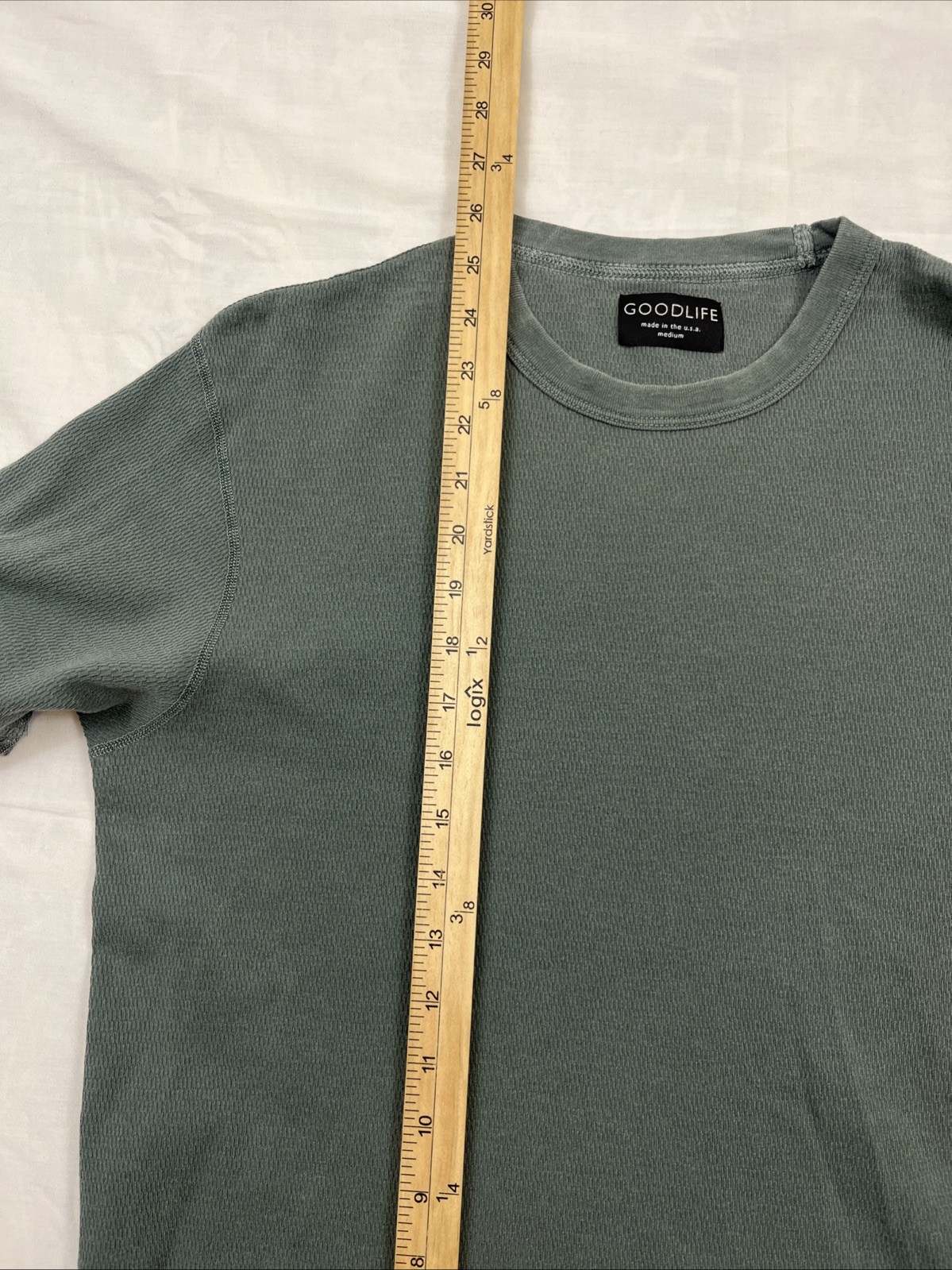 GOODLIFE Mens T-Shirt Medium Curved Hem Modern Casual Crew Comfort Soft Top gallery