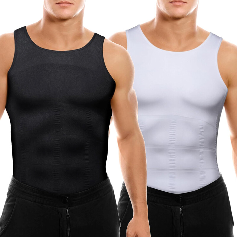 Shaperluv For Men Body Shaper Vest Compression Shirt Tank Fajas camisa de hombre gallery