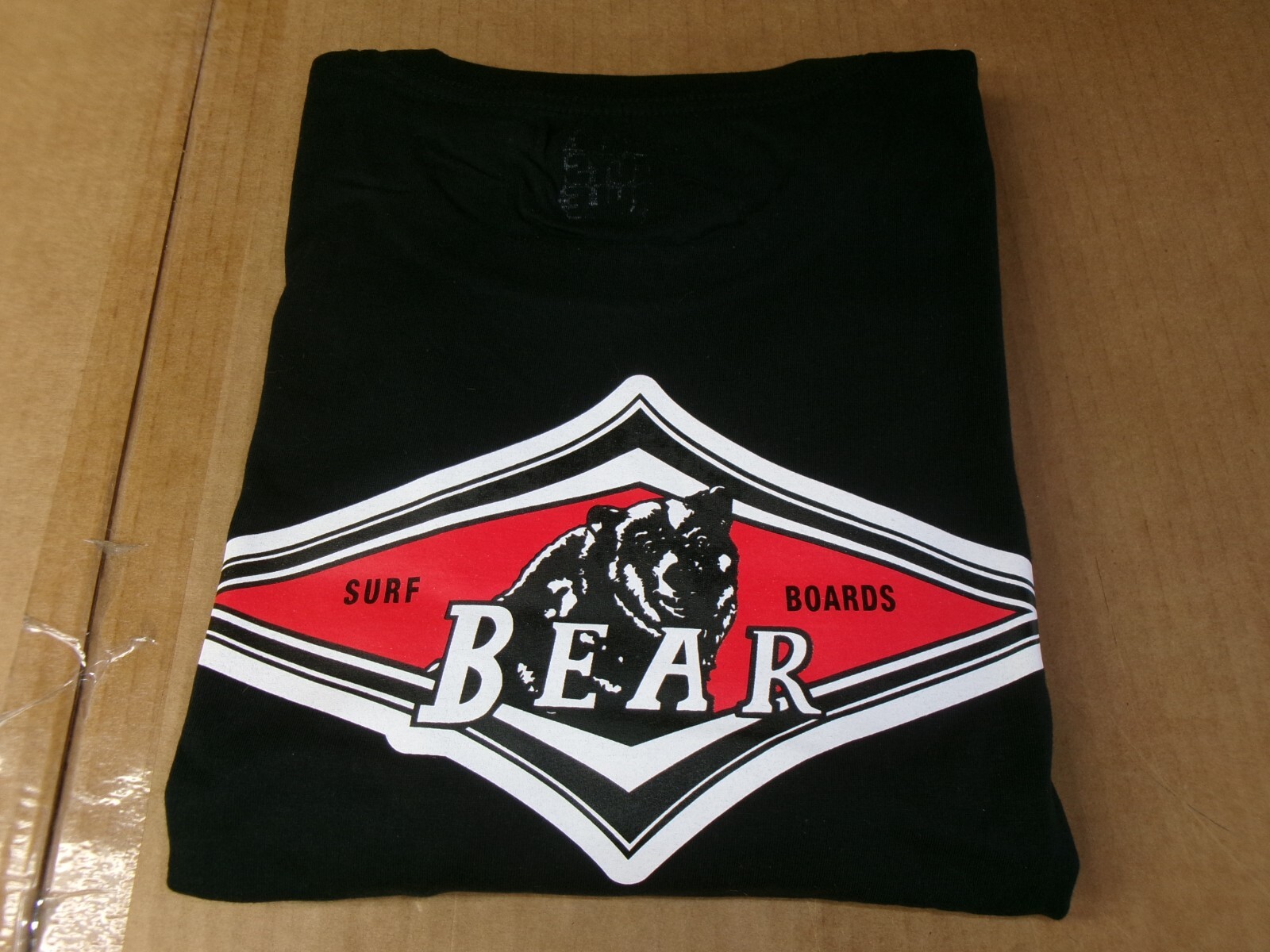BEAR SURFBOARDS BIG & TALL SIZE 2XLT BLACK COLOR SILK SCREENED NEW gallery
