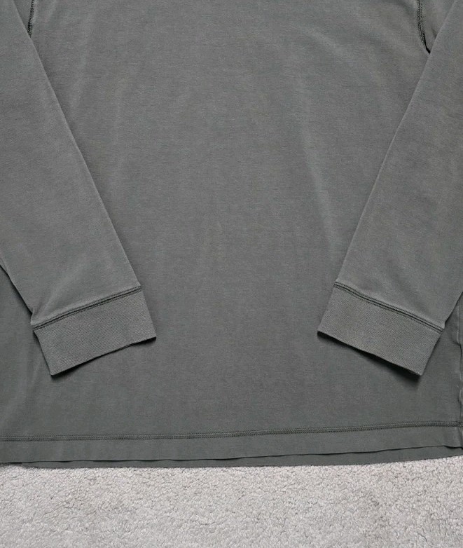 VTG Nike Mock Neck Shirt Men L Gray Long Sleeve Base Layer Swoosh Silver Tag Y2K gallery