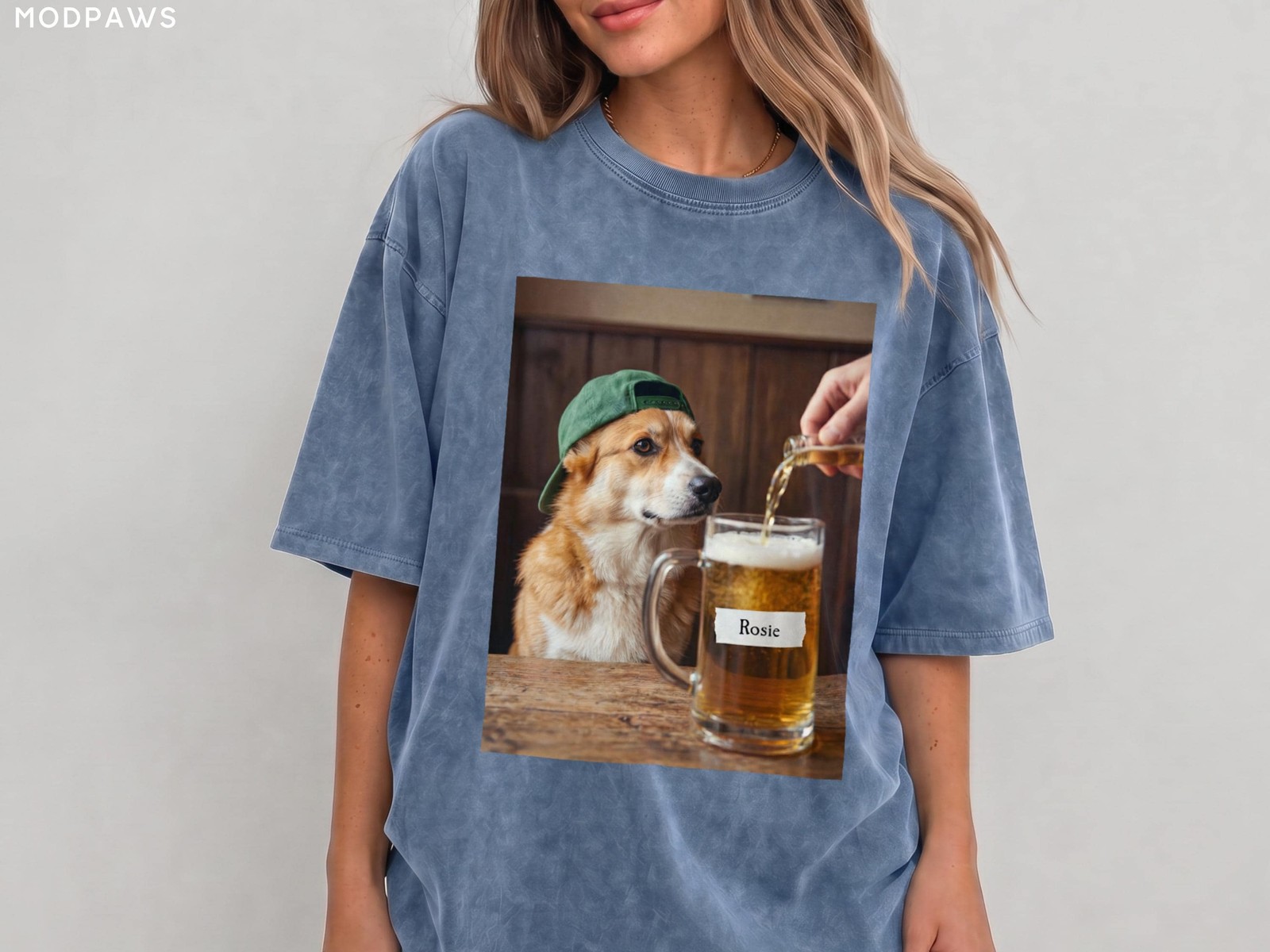 Custom Pet Portrait Beer Shirt, Funny Cat or Dog Graphic Tee Gift gallery
