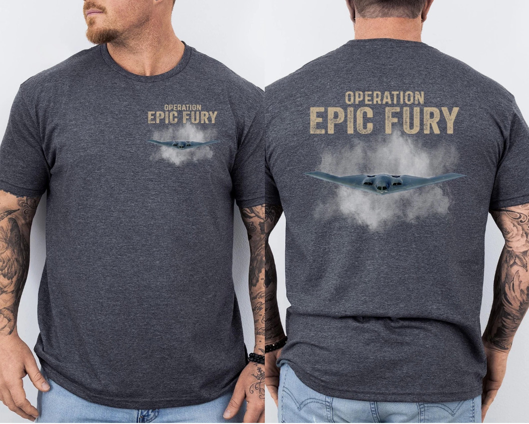 Operation Epic Fury T-Shirt, Patriotic American Flag Front & Back T-Shirt gallery